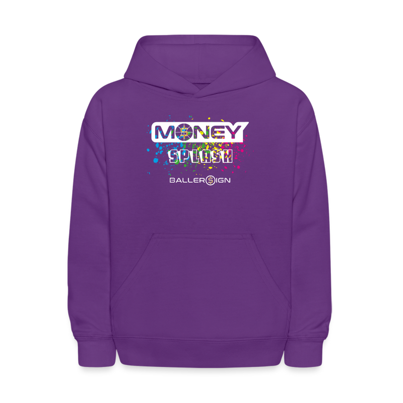 Kids' Hoodie / Money Splash - purple
