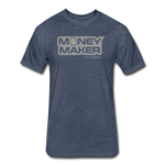 Fitted Cotton/Poly (G) Basketball Money Maker T-Shirt - heather navy
