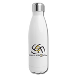 Insulated Stainless Steel Water Bottle Volleyball/Banner - white