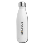 Insulated Stainless Steel Water Bottle baseball/Softball/banner - white