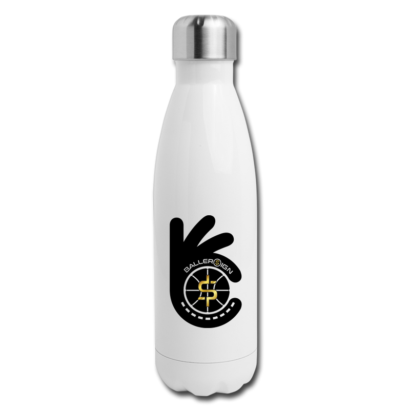 Insulated Stainless Steel Water Bottle 3 Ball - white