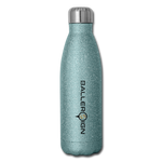 Insulated Stainless Steel Water Bottle Golf/Banner - turquoise glitter