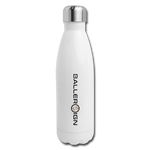 Insulated Stainless Steel Water Bottle / Basketball/Banner - white