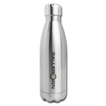Insulated Stainless Steel Water Bottle / Basketball/Banner - silver