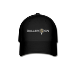 Golf Banner Fitted Hat - black