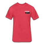 Fitted Cotton/Poly T-Shirt / G-banner Golf+banner back - heather red