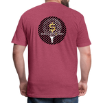 Fitted Cotton/Poly T-Shirt / G-banner Golf+banner back - heather burgundy