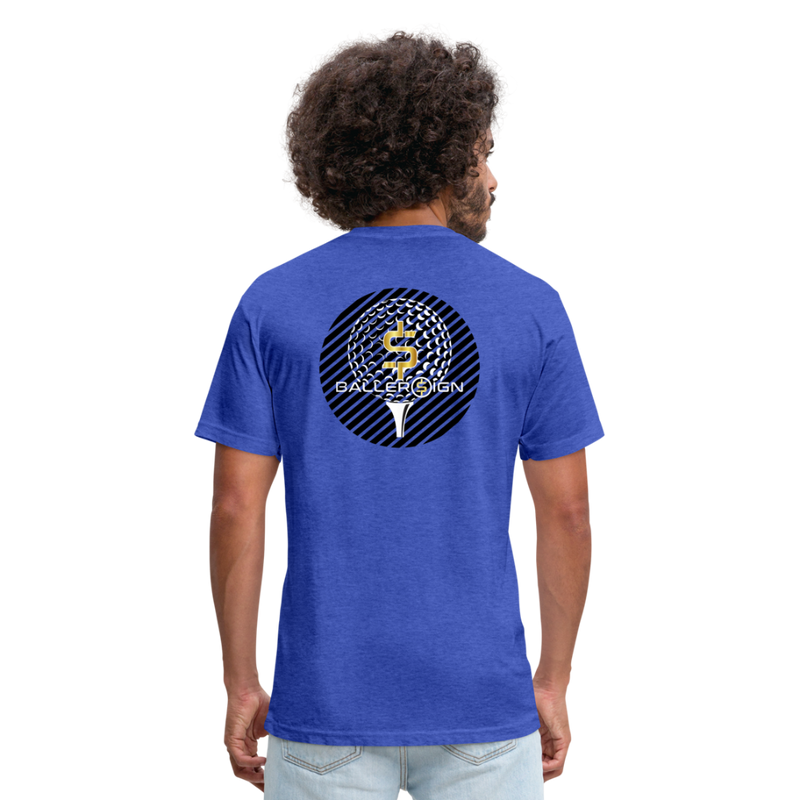 Fitted Cotton/Poly T-Shirt / G-banner Golf+banner back - heather royal