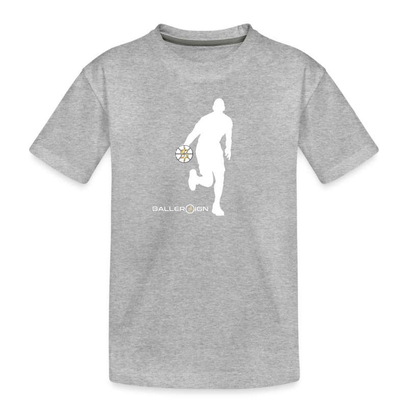 Kids' Premium T-Shirt Bball Player - heather gray