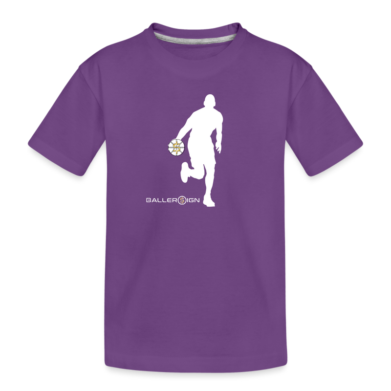 Kids' Premium T-Shirt Bball Player - purple