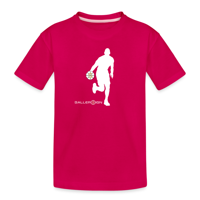 Kids' Premium T-Shirt Bball Player - dark pink