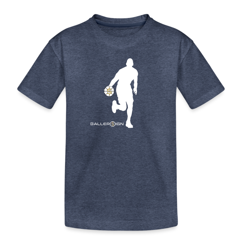 Kids' Premium T-Shirt Bball Player - heather blue
