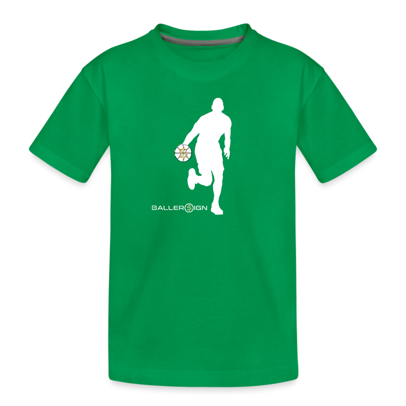 Kids' Premium T-Shirt Bball Player - kelly green