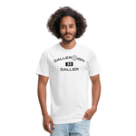 Fitted Cotton/Poly T-Shirt / 3 Time Baller - white