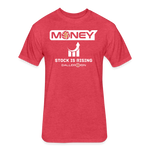 Fitted Unisex Cotton/Poly T-Shirt / Volleyball Stock Rising - heather red