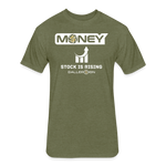 Fitted Unisex Cotton/Poly T-Shirt / Volleyball Stock Rising - heather military green