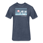 Fitted Cotton/Poly T-Shirt / Women's Beach Volleyball - heather navy