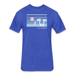 Fitted Cotton/Poly T-Shirt / Women's Beach Volleyball - heather royal
