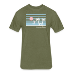 Fitted Cotton/Poly T-Shirt / Women's Beach Volleyball - heather military green