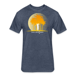 Fitted Cotton/Poly T-Shirt / Golf sunset - heather navy