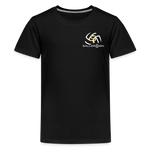 Kids' Premium T-Shirt / Volleyball - black