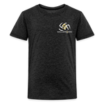 Kids' Premium T-Shirt / Volleyball - charcoal grey