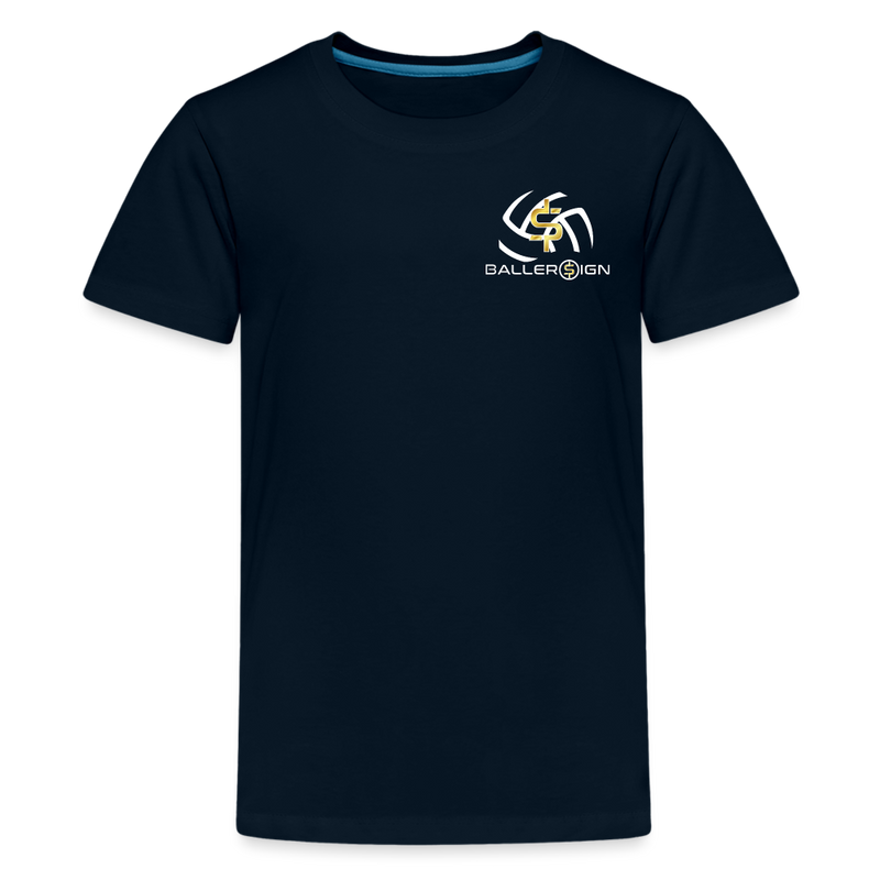 Kids' Premium T-Shirt / Volleyball - deep navy