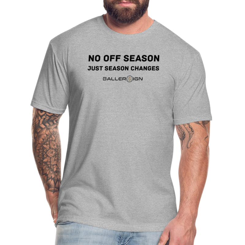 Fitted Cotton/Poly T-Shirt / No Off Season all ball - heather gray