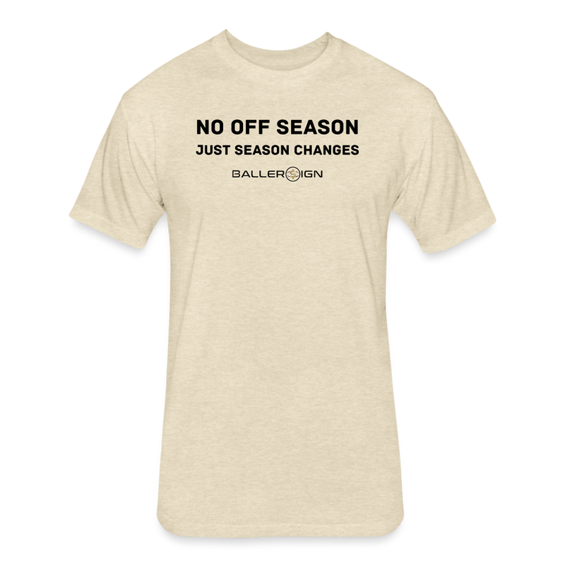 Fitted Cotton/Poly T-Shirt / No Off Season all ball - heather cream