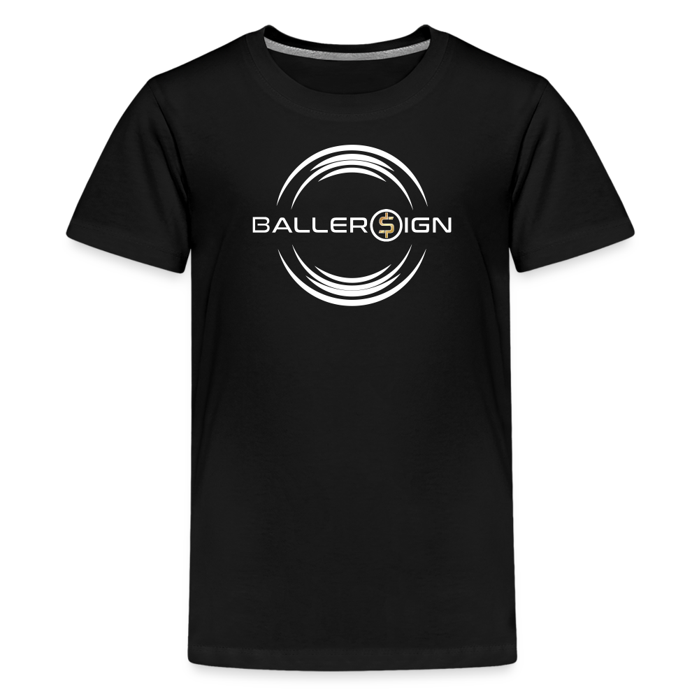 Kids' Premium T-Shirt / Baller - black