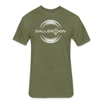 Fitted Adult Cotton/Poly T-Shirt / Golf baller - heather military green