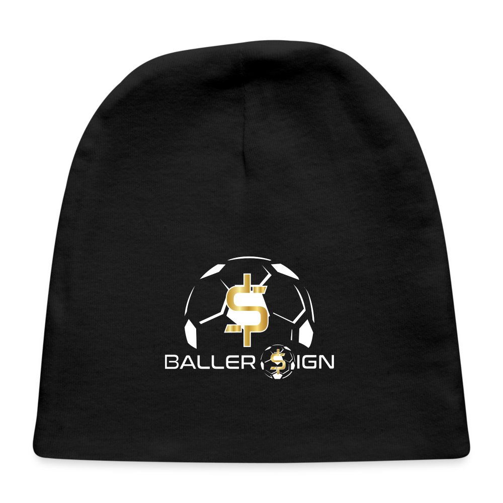 Baby Cap / Soccer baller - black