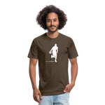 Fitted Mens Cotton/Poly T-Shirt - heather espresso