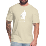 Fitted Mens Cotton/Poly T-Shirt - heather cream