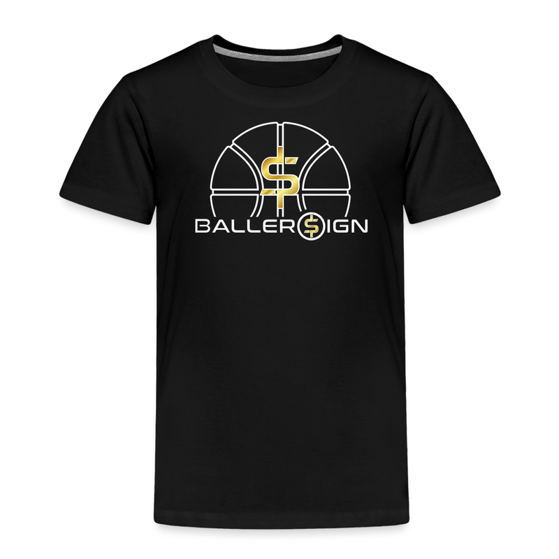 Toddler Premium T-Shirt / basketball - black