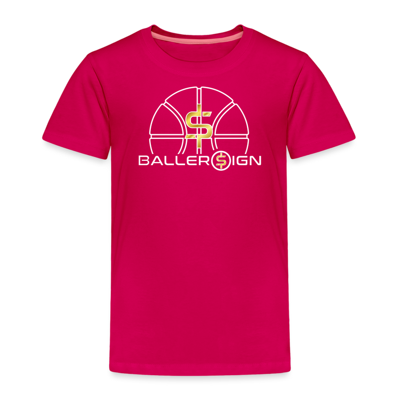 Toddler Premium T-Shirt / basketball - dark pink