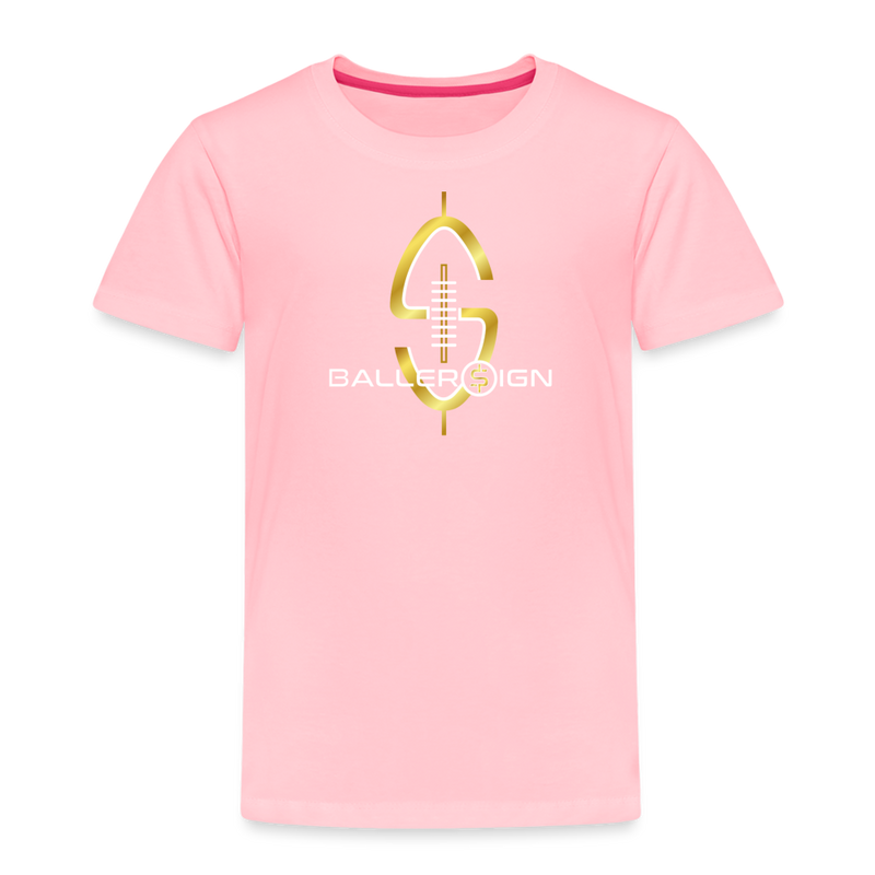 Toddler Premium T-Shirt / Football - pink