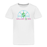 Toddler Premium T-Shirt / Basketball Ne - white