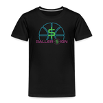 Toddler Premium T-Shirt / Basketball Ne - black