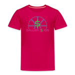 Toddler Premium T-Shirt / Basketball Ne - dark pink