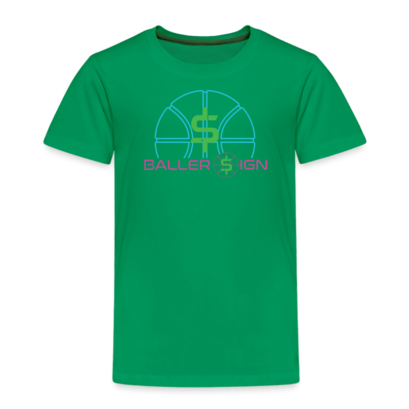 Toddler Premium T-Shirt / Basketball Ne - kelly green