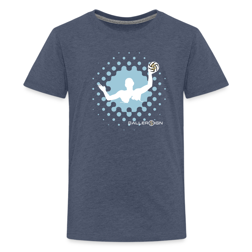 Kids' Premium T-Shirt / Water Polo - heather blue