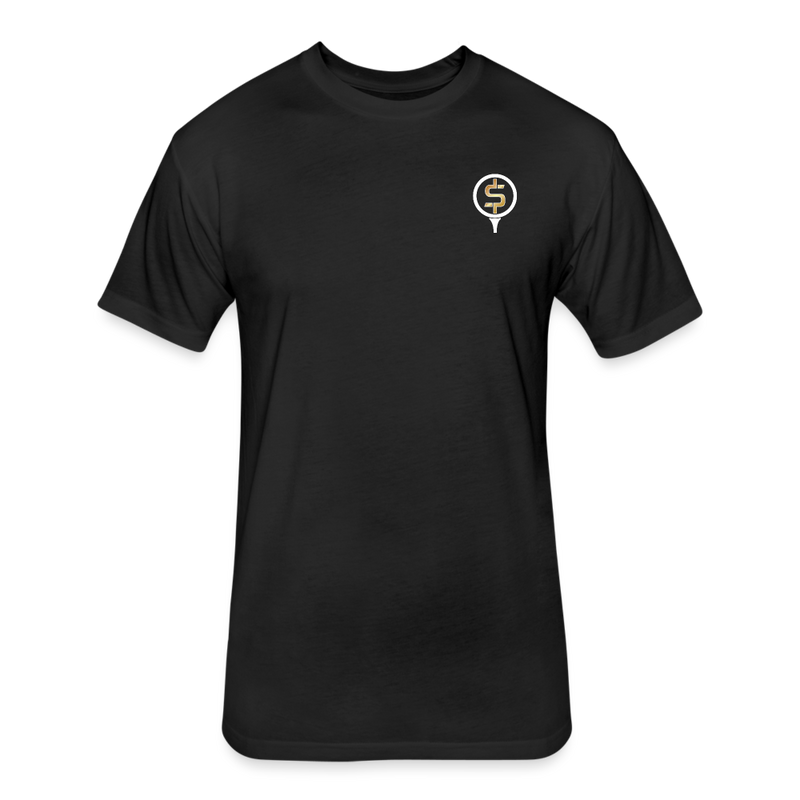 Fitted Unisex Cotton/Poly T-Shirt / Golf Splash - black