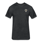 Fitted Unisex Cotton/Poly T-Shirt / Golf Splash - heather black