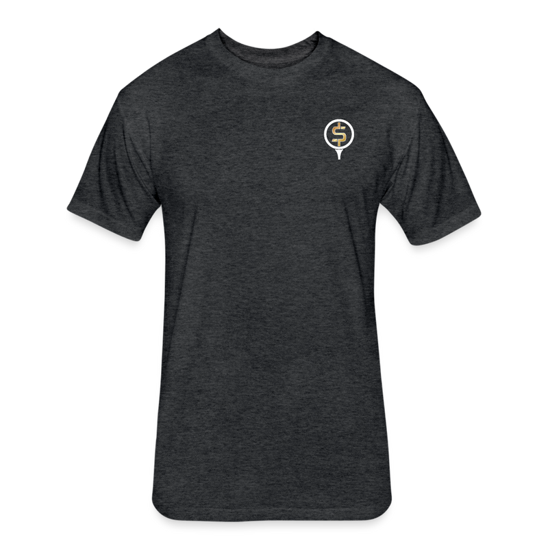 Fitted Unisex Cotton/Poly T-Shirt / Golf Splash - heather black