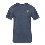 Fitted Unisex Cotton/Poly T-Shirt / Golf Splash - heather navy