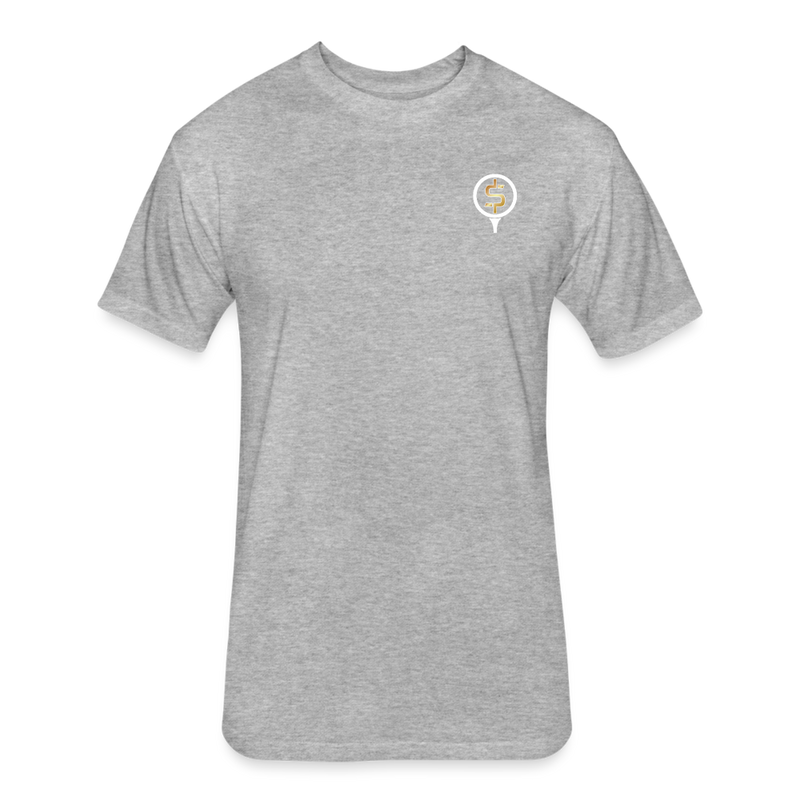 Fitted Unisex Cotton/Poly T-Shirt / Golf Splash - heather gray