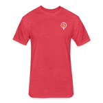 Fitted Unisex Cotton/Poly T-Shirt / Golf Splash - heather red