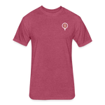 Fitted Unisex Cotton/Poly T-Shirt / Golf Splash - heather burgundy