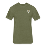 Fitted Unisex Cotton/Poly T-Shirt / Golf Splash - heather military green
